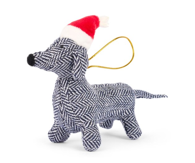 Tweed Sausage Dog Xmas Dec